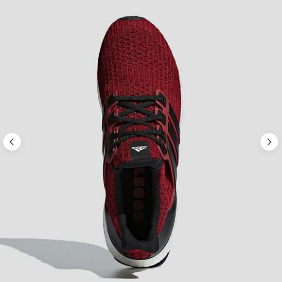 NEW Adidas Ultraboost 4.0 Power Red Core Black Size 10 US 9.5 UK 44 EUR EE3703